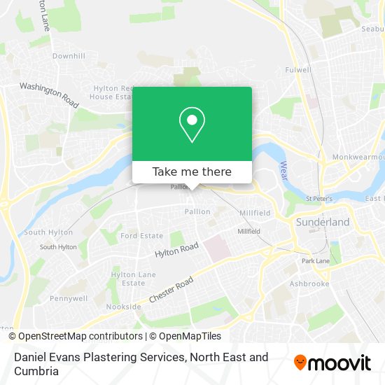 Daniel Evans Plastering Services map