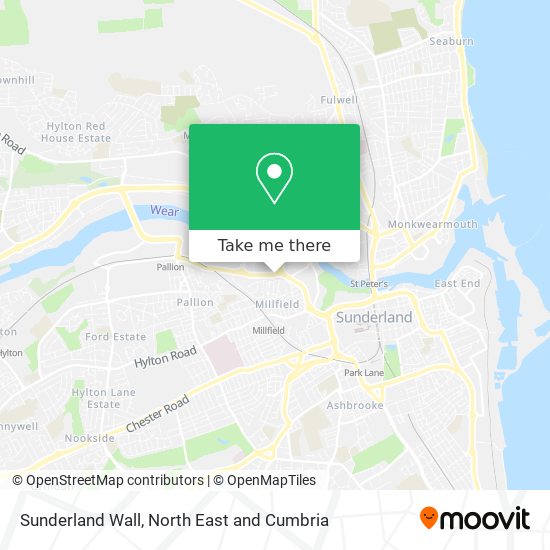 Sunderland Wall map