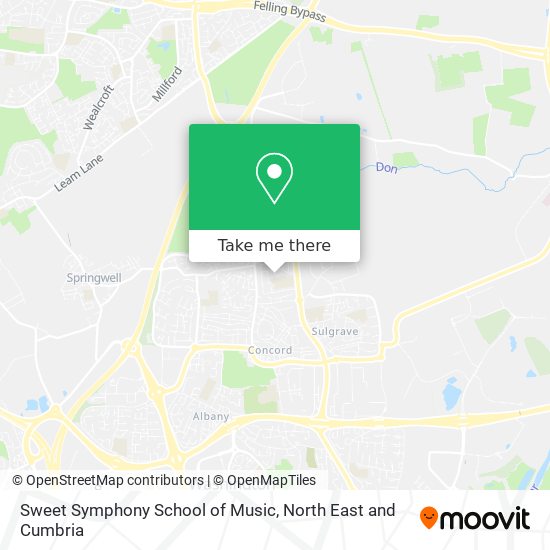Sweet Symphony School of Music map