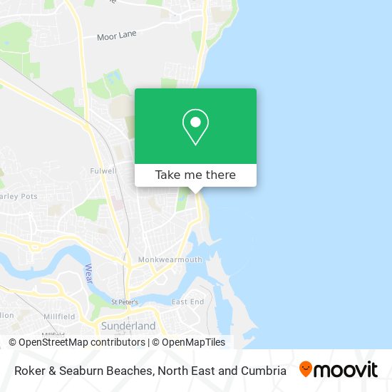Roker & Seaburn Beaches map
