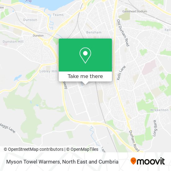 Myson Towel Warmers map