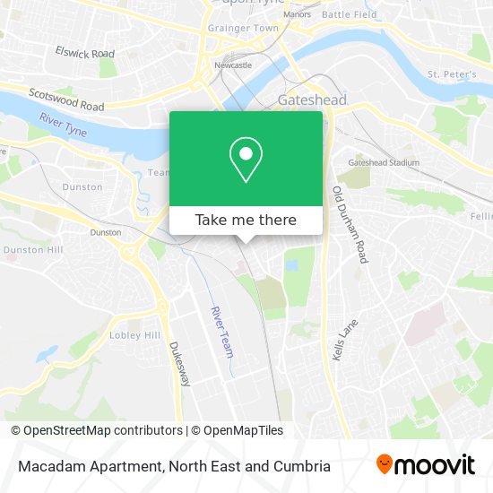 Macadam Apartment map