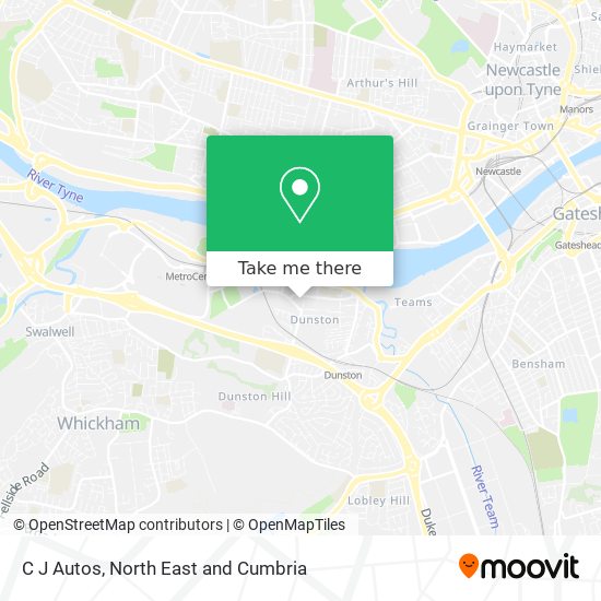 C J Autos map