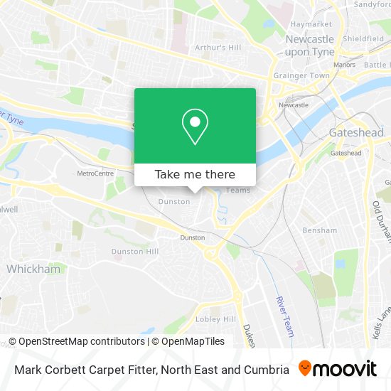 Mark Corbett Carpet Fitter map