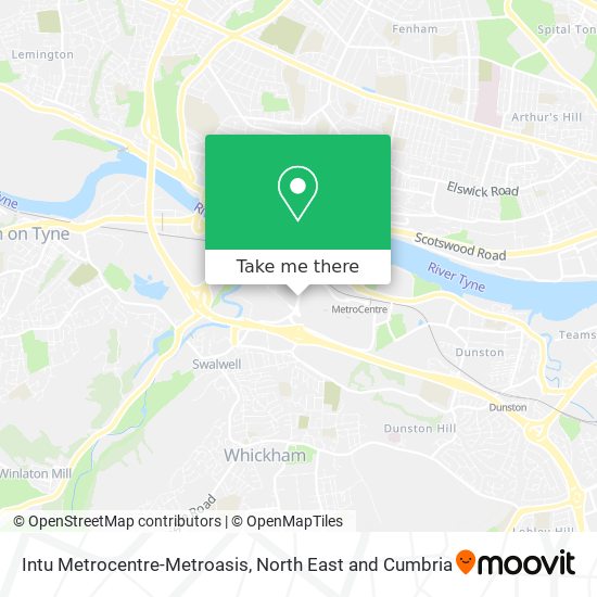 Intu Metrocentre-Metroasis map