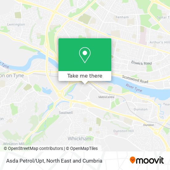 Asda Petrol/Upt map