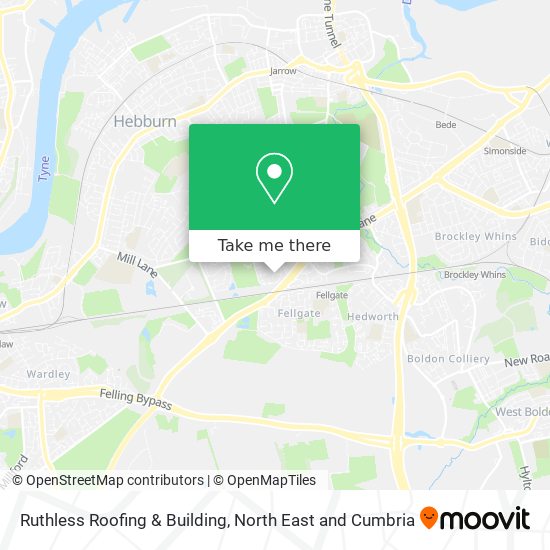Ruthless Roofing & Building map