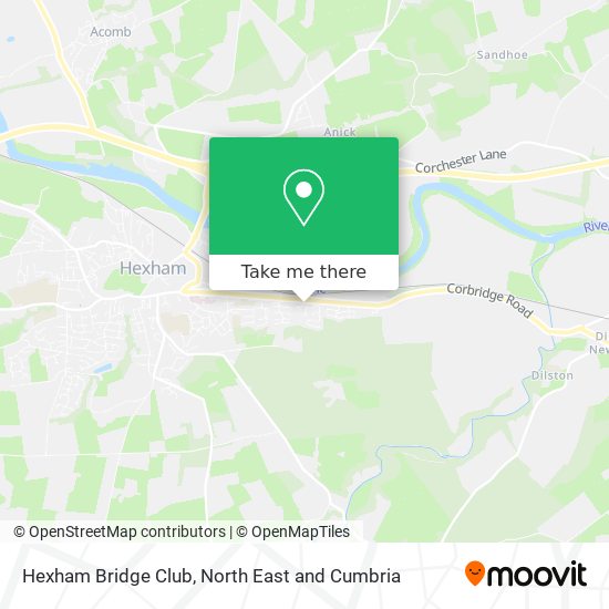 Hexham Bridge Club map