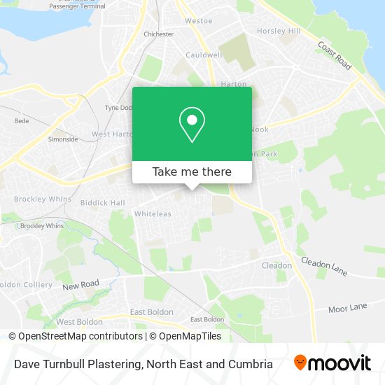 Dave Turnbull Plastering map