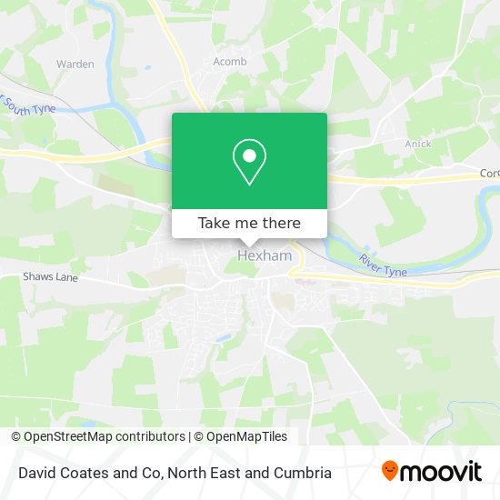 David Coates and Co map