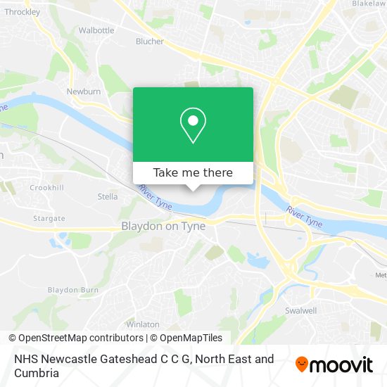 NHS Newcastle Gateshead C C G map