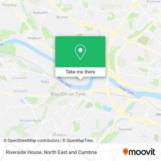 Riverside House map