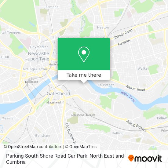 Parking South Shore Road Car Park map