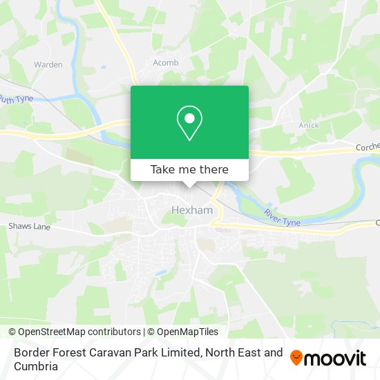 Border Forest Caravan Park Limited map