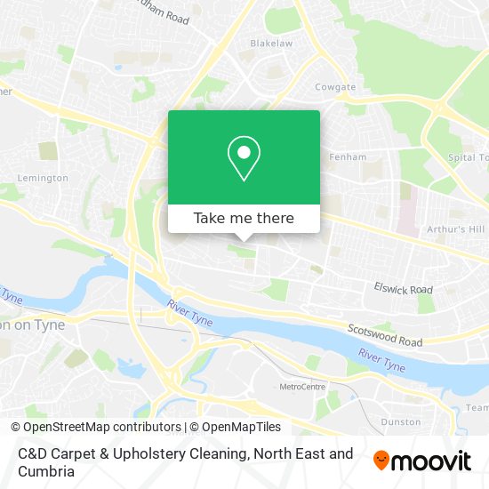 C&D Carpet & Upholstery Cleaning map