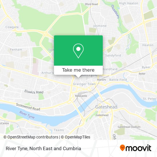 River Tyne map
