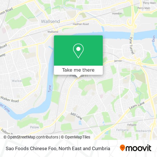Sao Foods Chinese Foo map