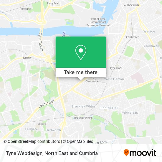 Tyne Webdesign map