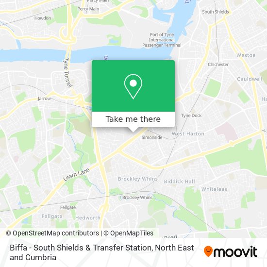 Biffa - South Shields & Transfer Station map