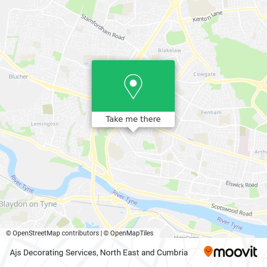 Ajs Decorating Services map