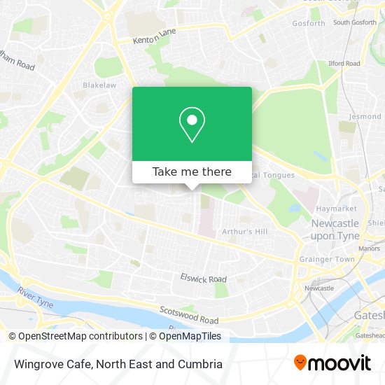 Wingrove Cafe map