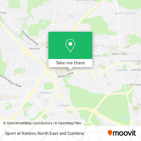 Sport at Kenton map