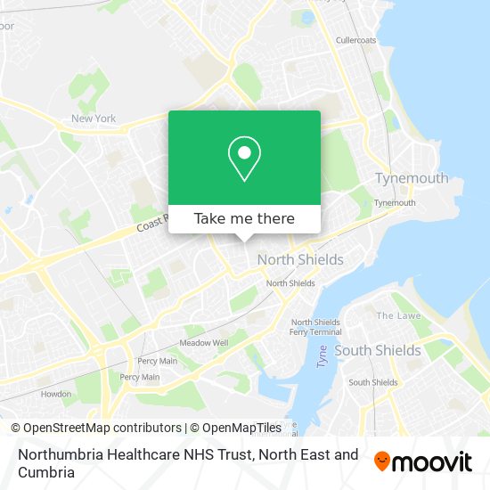 Northumbria Healthcare NHS Trust map