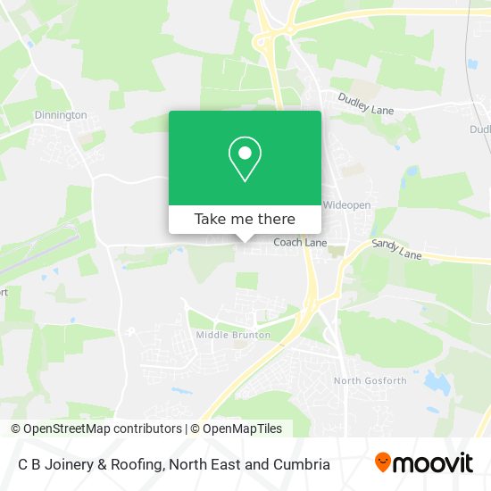C B Joinery & Roofing map