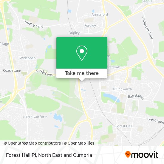 Forest Hall Pl map