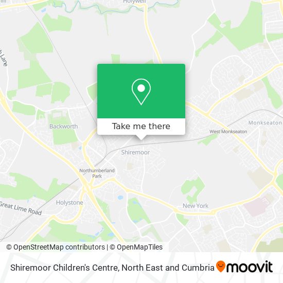 Shiremoor Children's Centre map