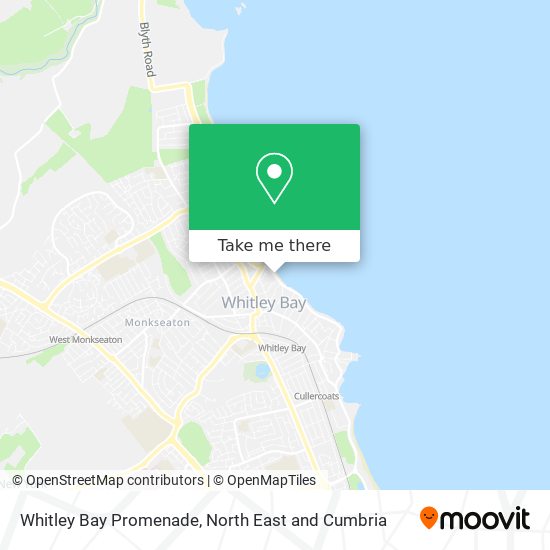 Whitley Bay Promenade map