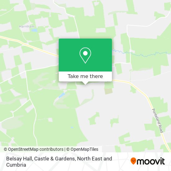 Belsay Hall, Castle & Gardens map