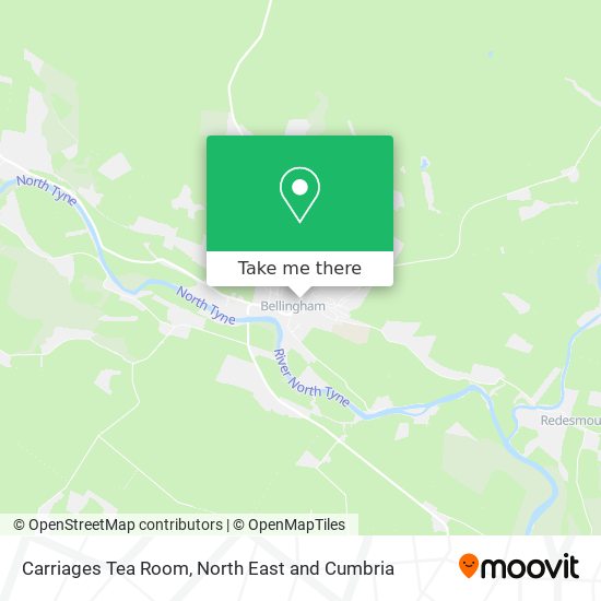 Carriages Tea Room map