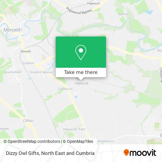 Dizzy Owl Gifts map