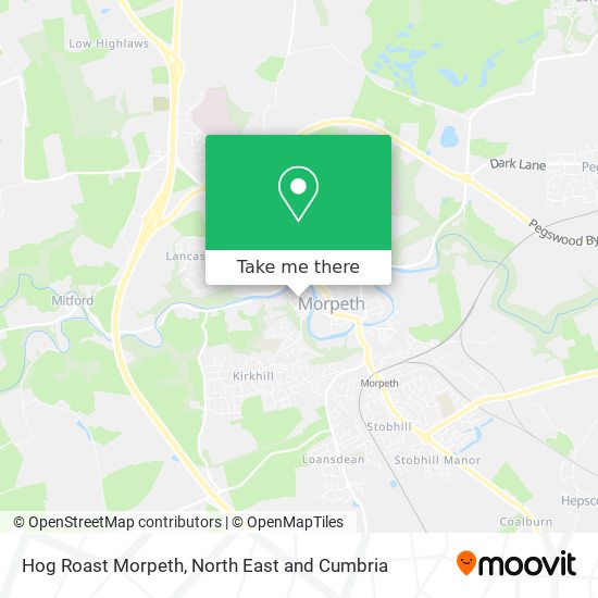 Hog Roast Morpeth map