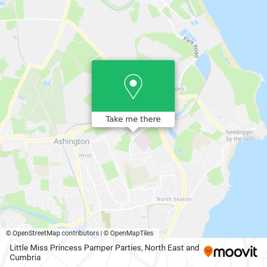 Little Miss Princess Pamper Parties map