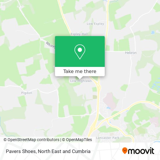 Pavers Shoes map