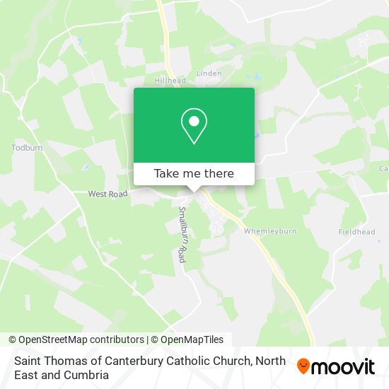 Saint Thomas of Canterbury Catholic Church map