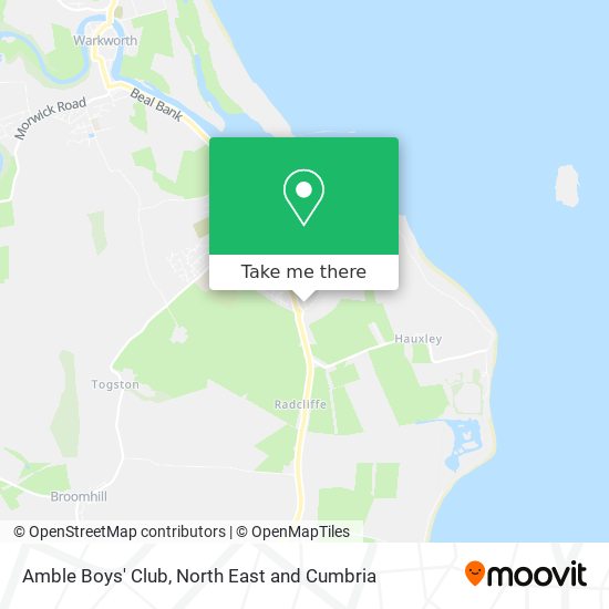 Amble Boys' Club map