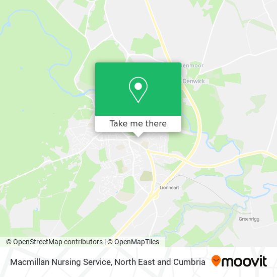 Macmillan Nursing Service map