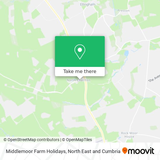 Middlemoor Farm Holidays map