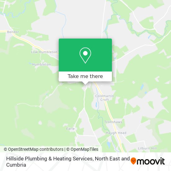 Hillside Plumbing & Heating Services map