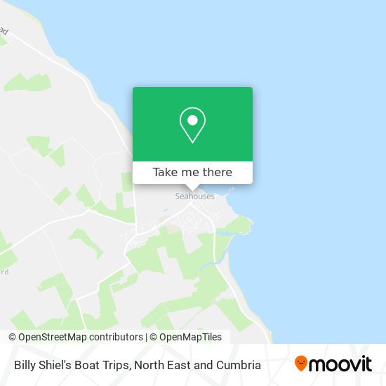 Billy Shiel's Boat Trips map