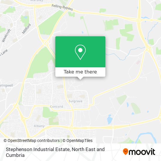 Stephenson Industrial Estate map