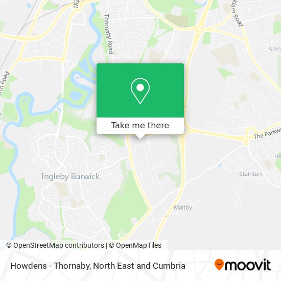 Howdens - Thornaby map