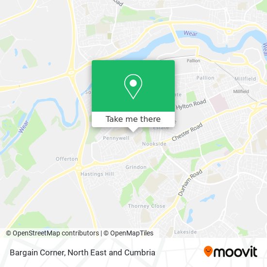 Bargain Corner map