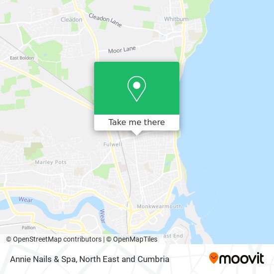 Annie Nails & Spa map