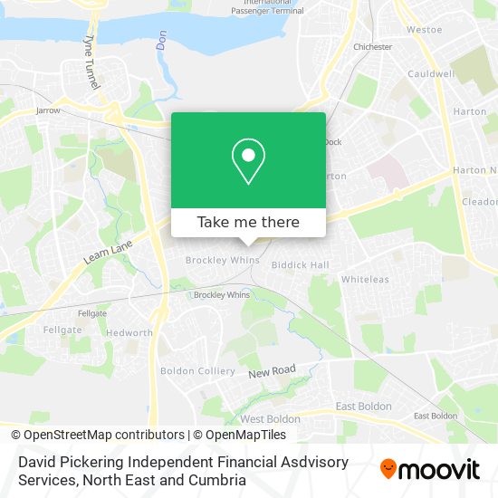 David Pickering Independent Financial Asdvisory Services map