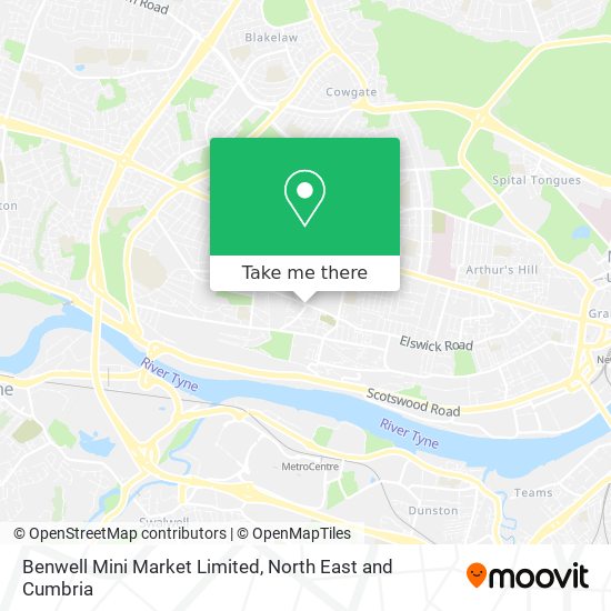 Benwell Mini Market Limited map