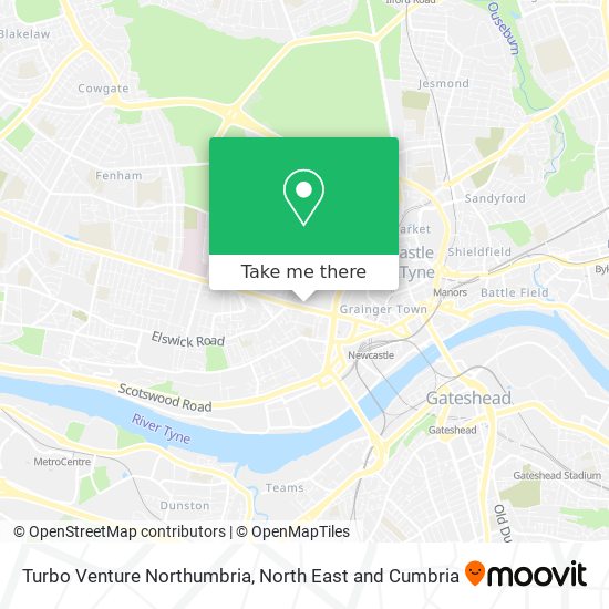 Turbo Venture Northumbria map
